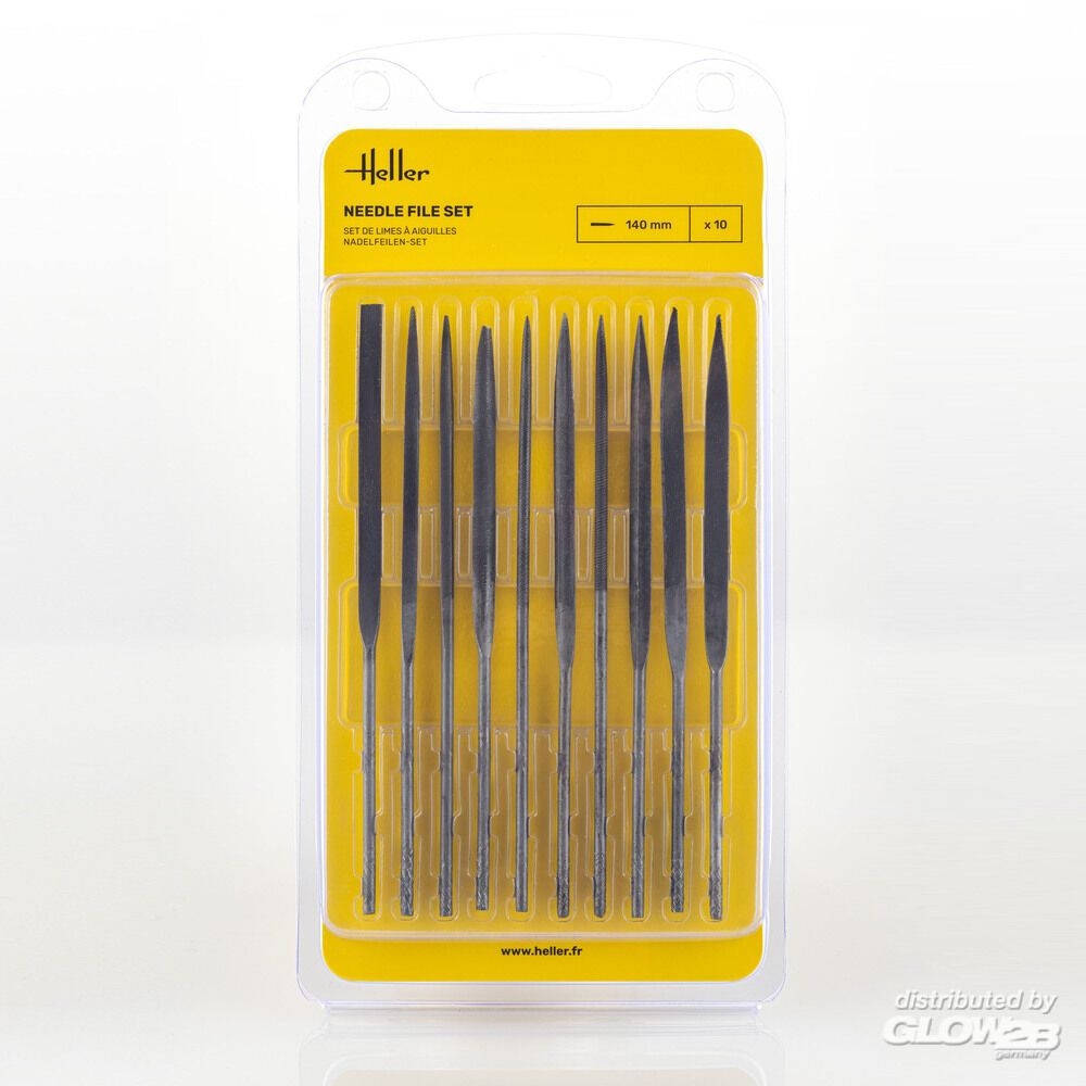 Heller Needle file set (10 pieces)