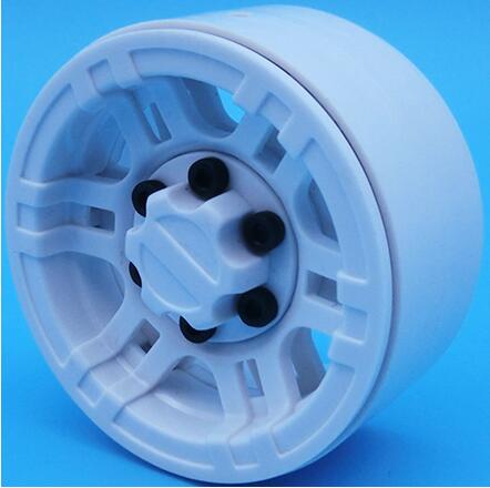 Wheels 1.9\" Beadlock, Plastic, White (4)