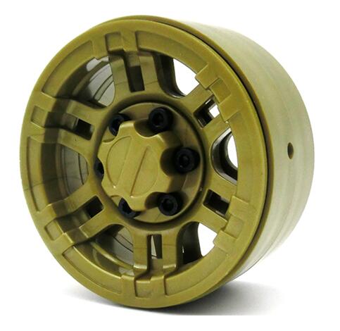 Wheels 1.9\" Beadlock, Plastic, Gold (4)