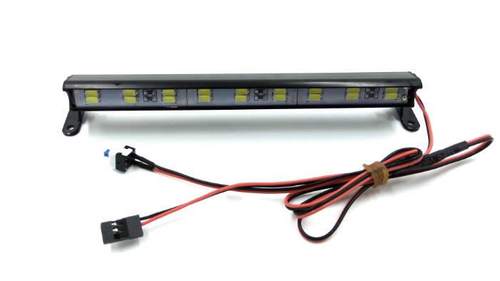 Light bar, 18 LED, High voltage (11-14V), Aluminum housing