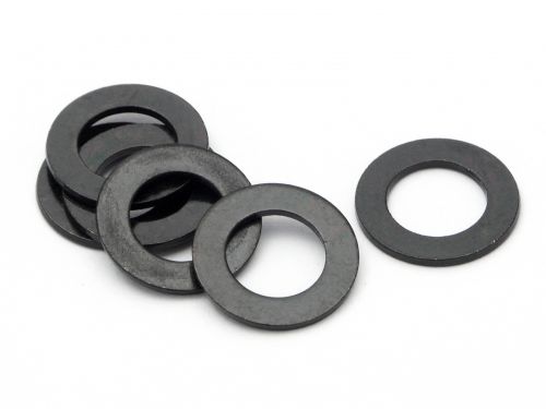 #Z699 - Washer, 7X12X0.8mm, 6pcs, (Black)