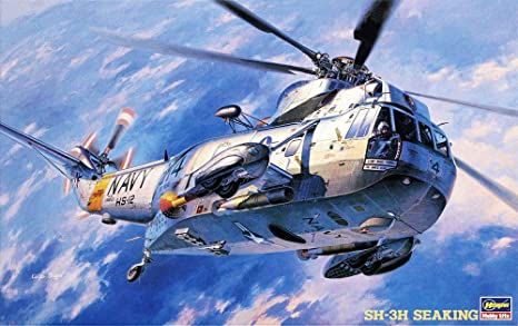 Hasegawa 07201 SH-3H Sea King, 1/48 Scale US Navy Helicopter