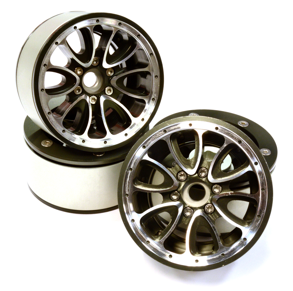 Billet Machined High Mass 12 Spoke 2.2 Size Wheel (4) for 1/10 A