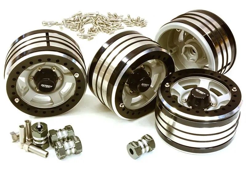 Billet Machined High Mass 5 Spoke 2.2 Size Wheel (4) for 1/10 Cr