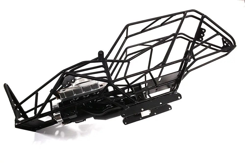 Steel Roll Cage Body w/ Main Gearbox & Motor for Axial 1/10 Wrai