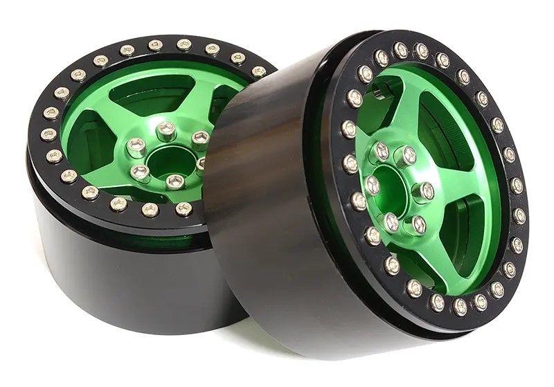 Billet Machined Alloy Wheels 2.2 (2) for 1/10 Rock Crawler