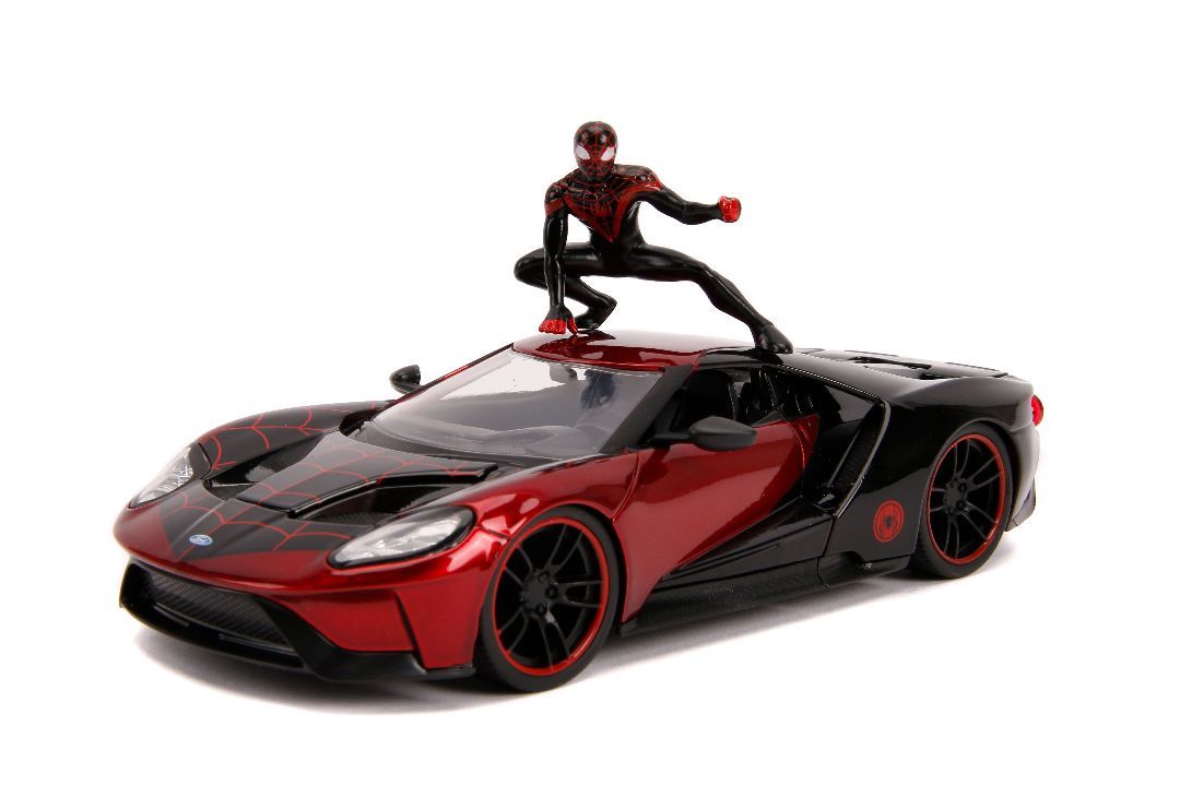 Jada 1/24 \"Hollywood Rides\" 2017 Ford GT with Miles Morales