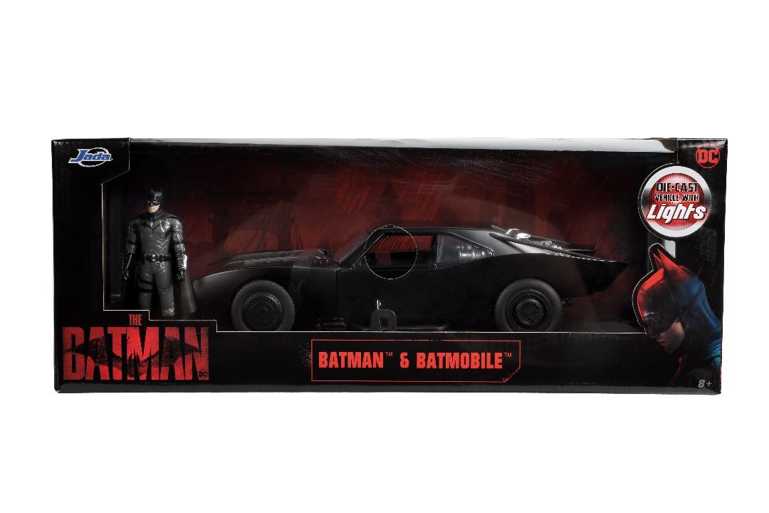 Jada 1/18 \"Hollywood Rides\" 2022 Batman Batmobile w/Lights