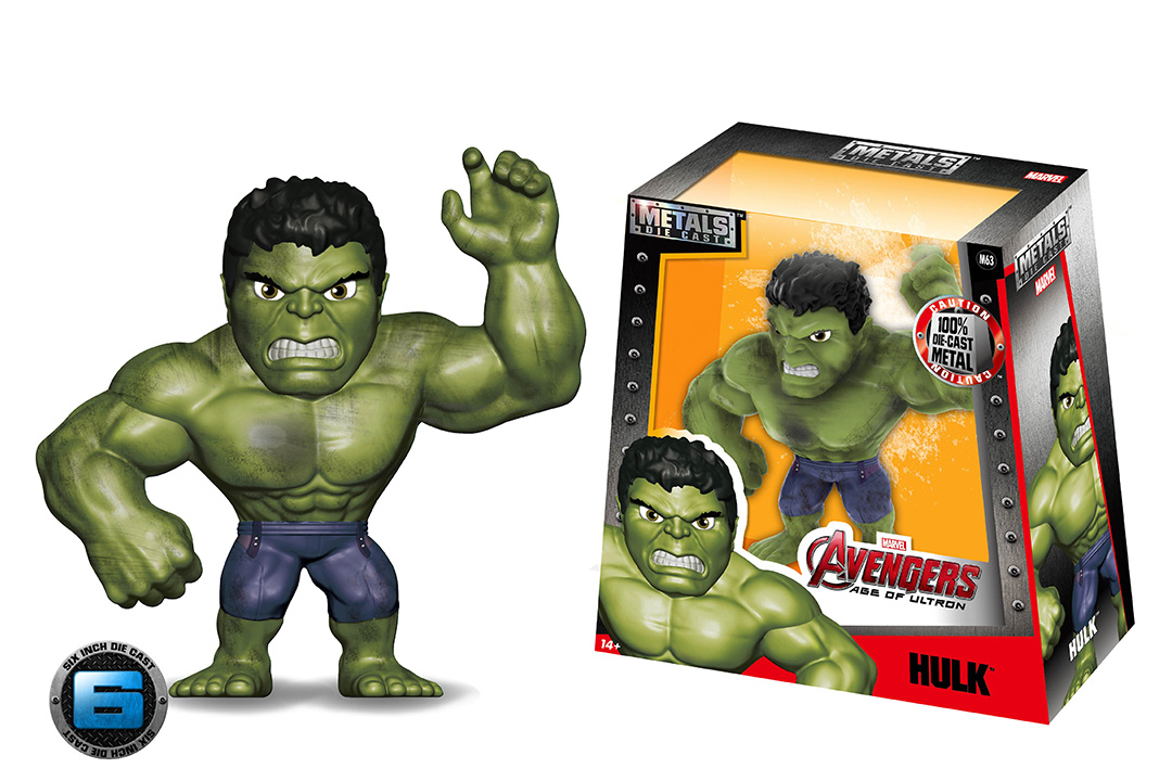 Jada Metals Diecast 6 inch Hulk M63 Marvel Avengers Age of Ultro