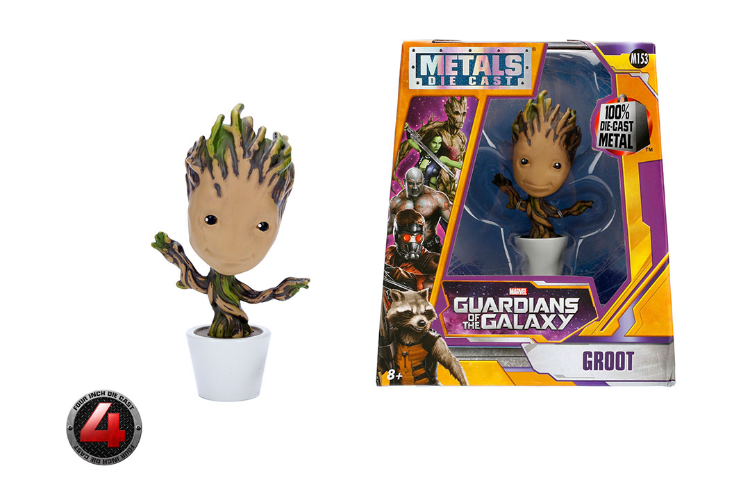 Guardians of the Galaxy 4\" Baby Groot metal figure