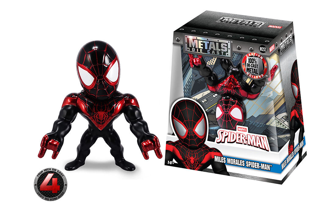 Marvel metals 4\" Miles Morales Spider-Man metal figure