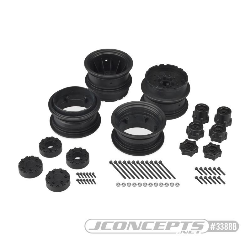 JConcepts Krimson Dually - 2.6\" dual truck wheels w/ adaptors,