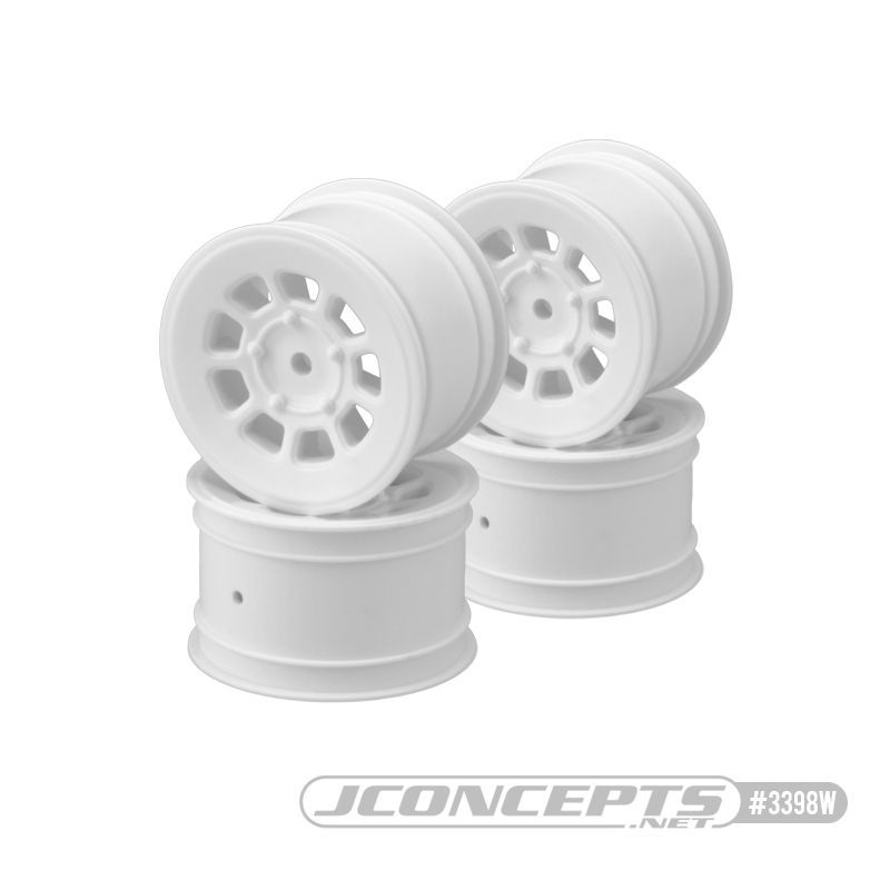 JConcepts 9 shot 2.2\" Rear wheel (white) - 4pc