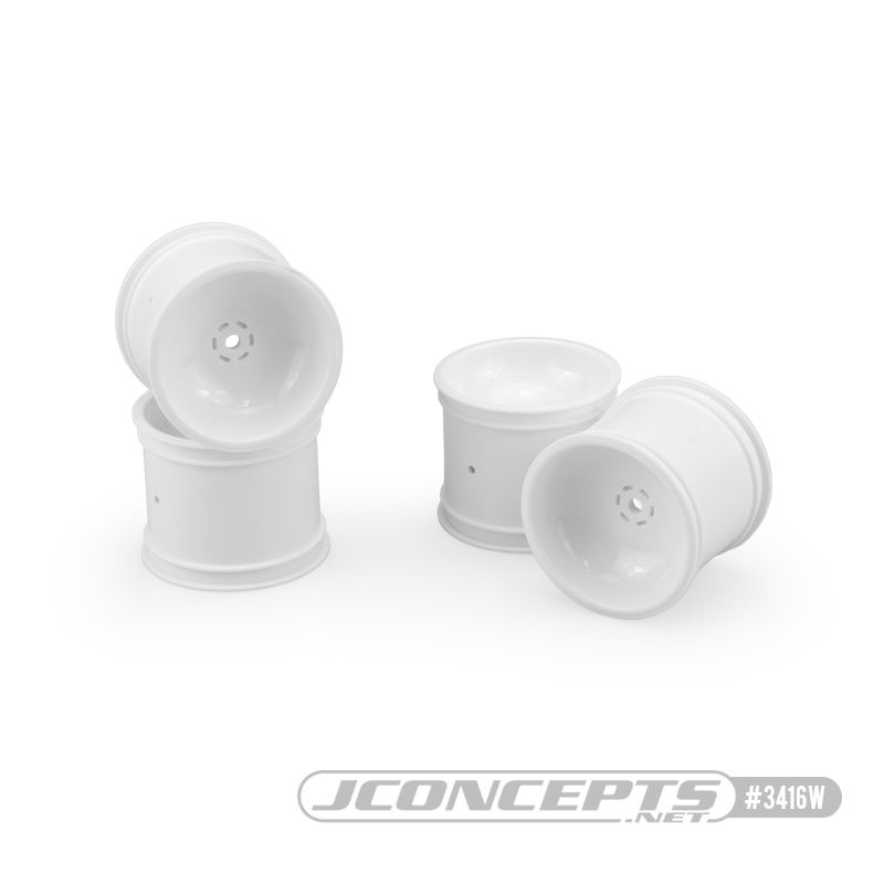 JConcepts 12mm Hex 2.2\" Super Dish Rear Wheel (White) (4) (Rust