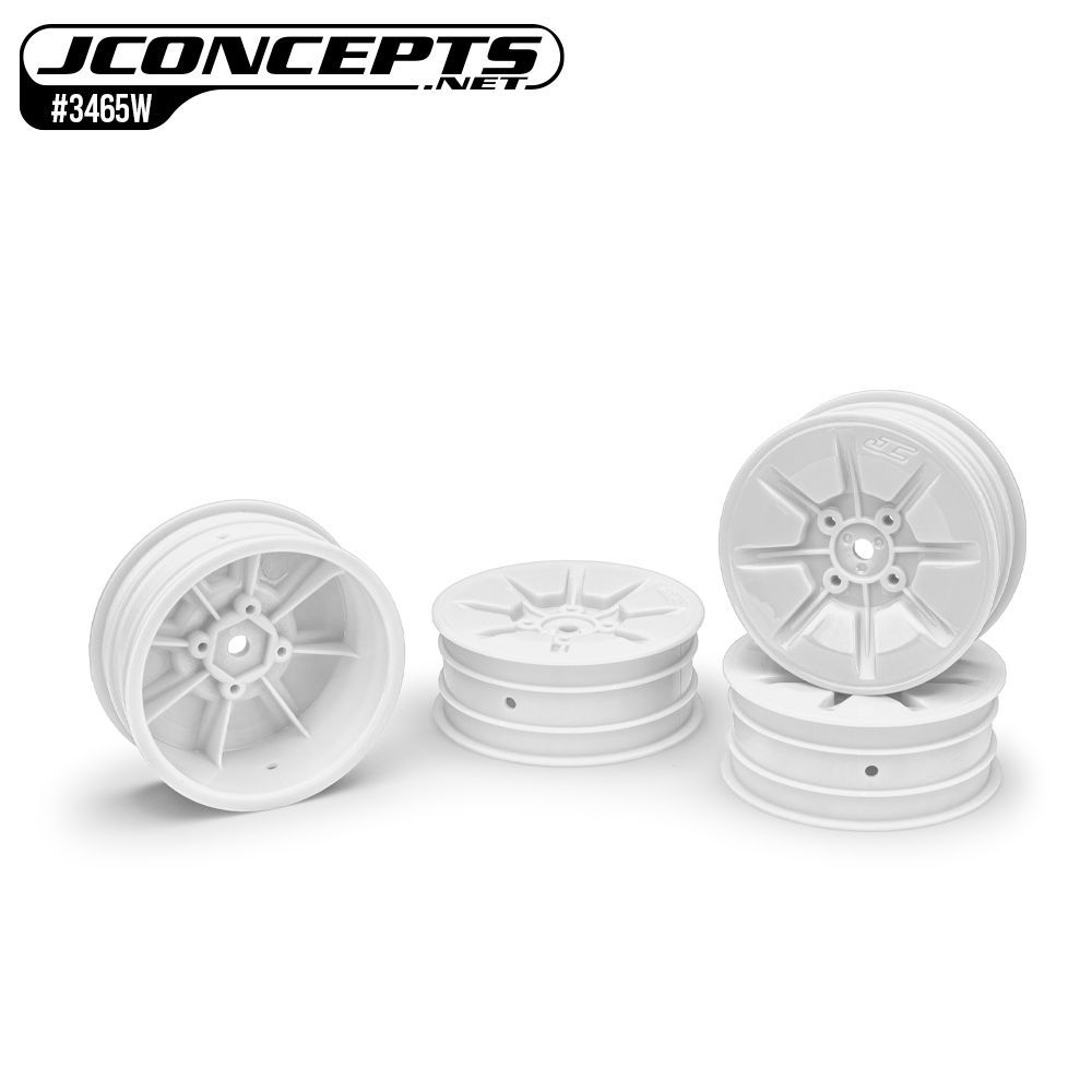 JConcepts Pioneer - 2.2\" 2wd front wheel, White - 4pc