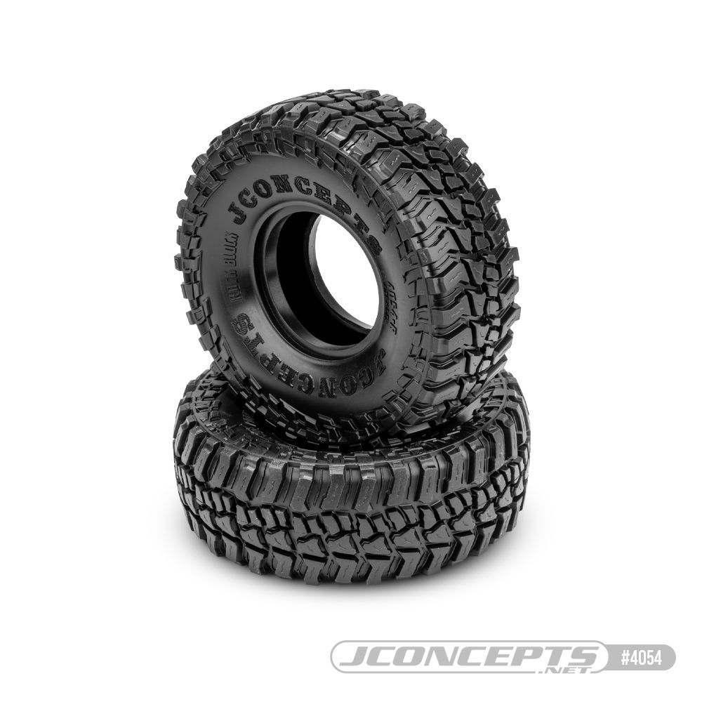 JConcepts Rock Block green com Class 2, 1.9\"scaler tire 4.75\"O