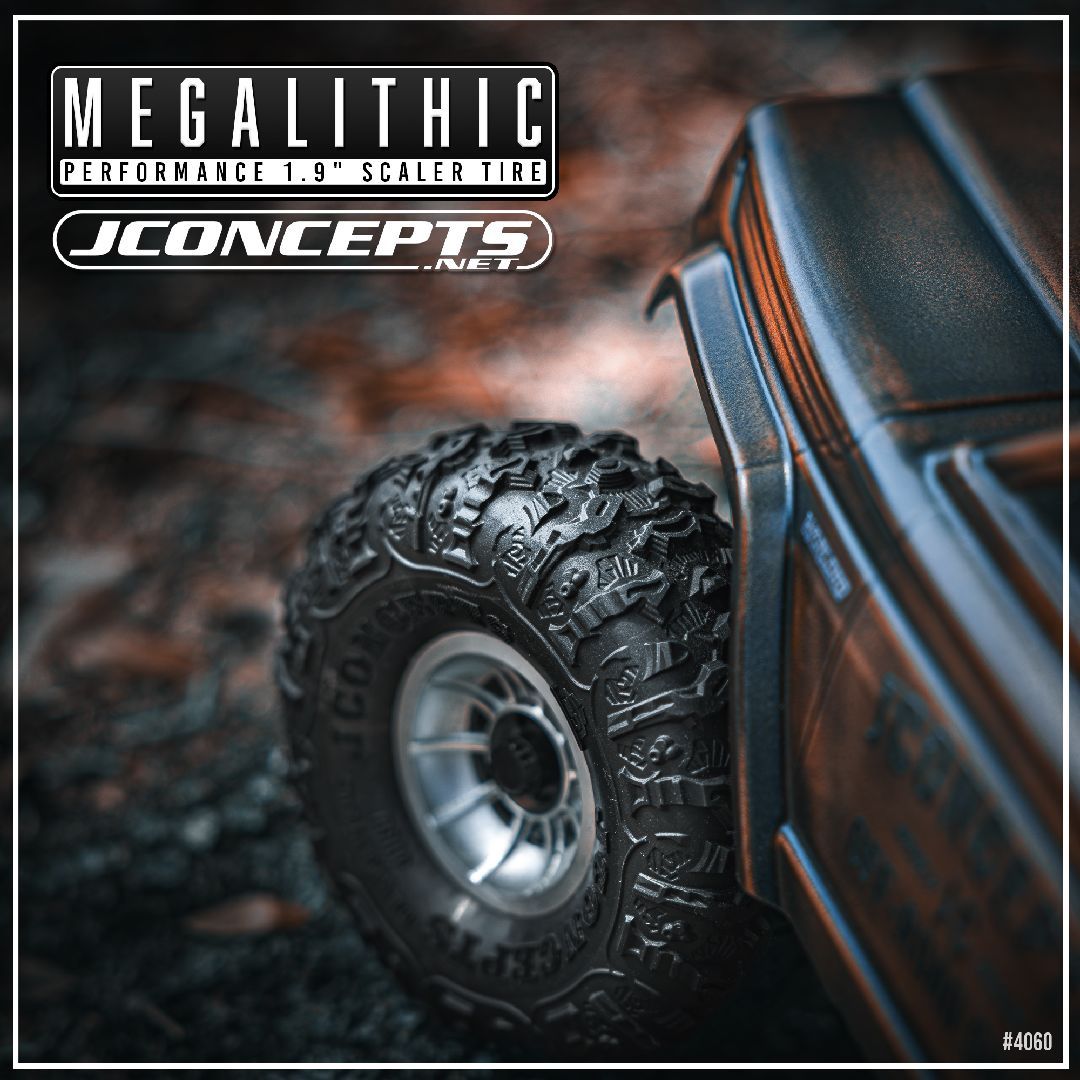 JConcepts 1.9\" Megalithic Scaler Tire - Green Compound 4.75\" O