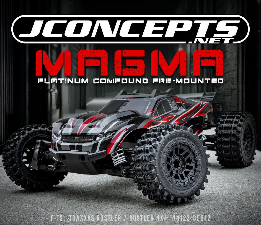 JConcepts Magma - platinum compound, pre-mounted on #3456 wheel