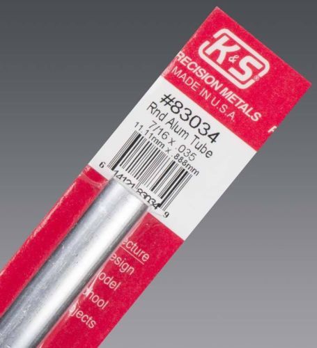 7/16 x.035 ROUND ALUMINUM TUBE (1/PK)