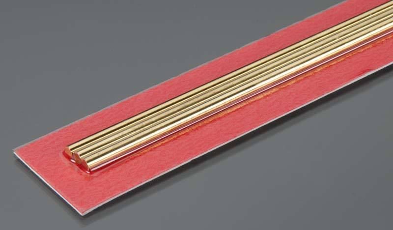 K+9865 3mm ROUND BRASS ROD CARD DIAMETER - 3/CARD