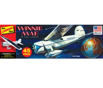 Lindberg Winnie Mae Airplane 1/48 Model Kit (Level 2)
