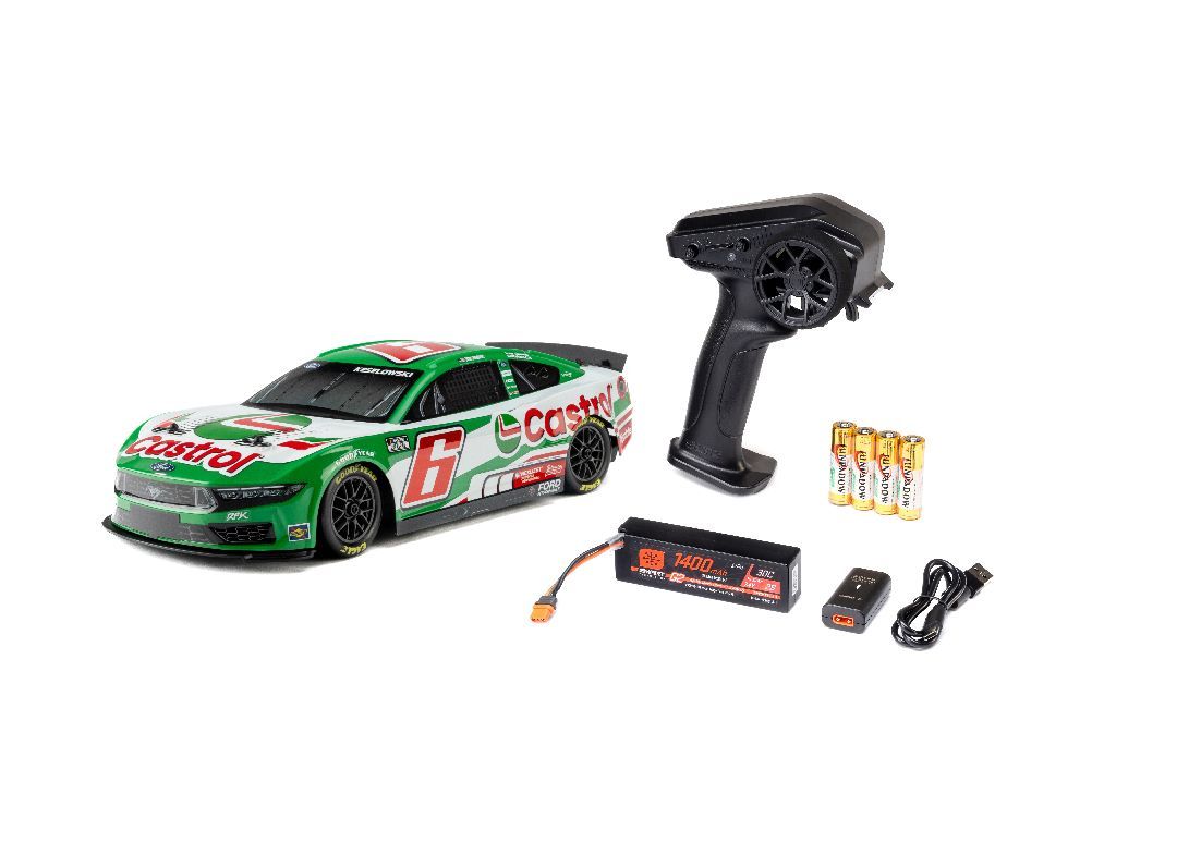 Losi 1/12 NASCAR Brad Keselowski #6 Castrol Ford Mustang RTR