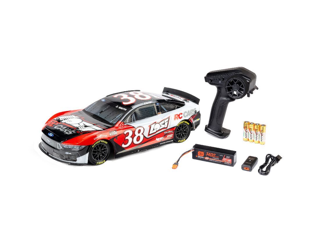 Losi 1/12 NASCAR Zane Smith #38 2026 Ford Mustang 2S AWD RTR