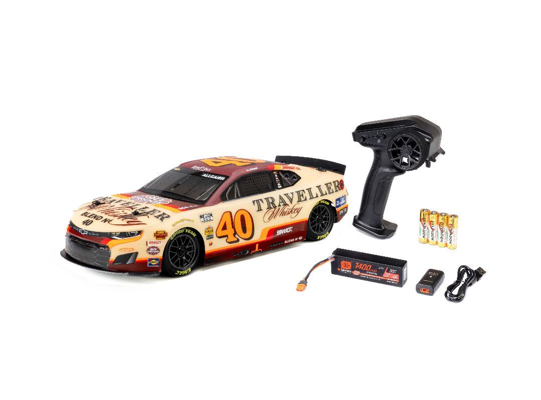 Losi 1/12 NASCAR J. Allgaier #40 2026 Traveller Whiskey ZL1 RTR Losi 1/12 NASCAR J. Allgaier #40 2026 Traveller Whiskey ZL1 RTR