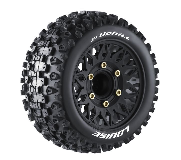 Louise R/C MT-Rocket 2.8\" Removable Hex Black Whls 4.6\" OD(2)