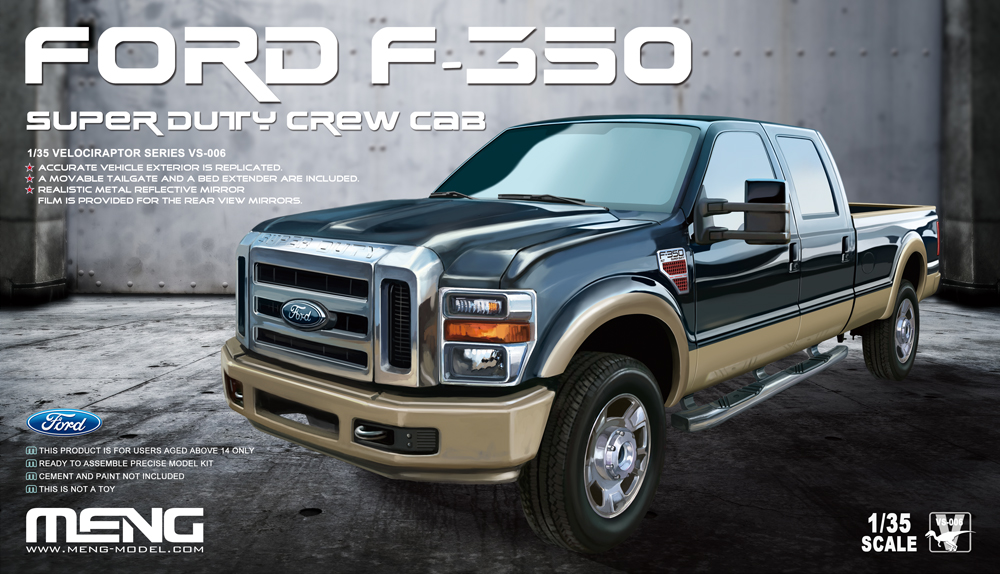 MENG VS-006 FORD F-350SUPER DUTY CREW CAB 1/35