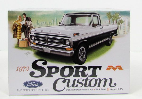 Moebius 1972 Ford Sport Custom Pickup 1/25 Model Kit
