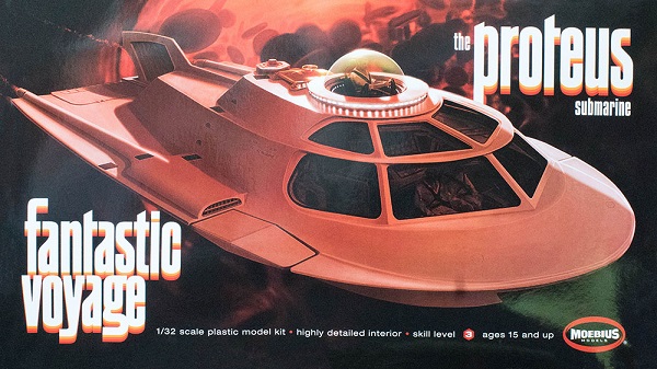 Proteus Submarine from movie \"Fantastic Voyage\"1/32 scale mode