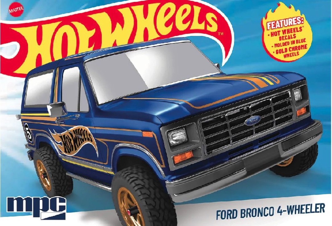 MPC1045 1982 FORD BRONCO 4-WHEELER HOT WHEELS (1/25)