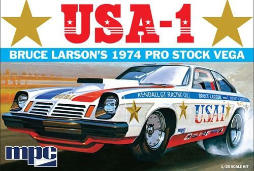 MPC Bruce Larson USA-1 Pro Stock Vega 1/25 Model Kit (Level 2)