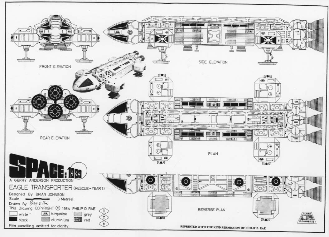 SPACE:1999 EAGLE WITH CARGO POD MPC838