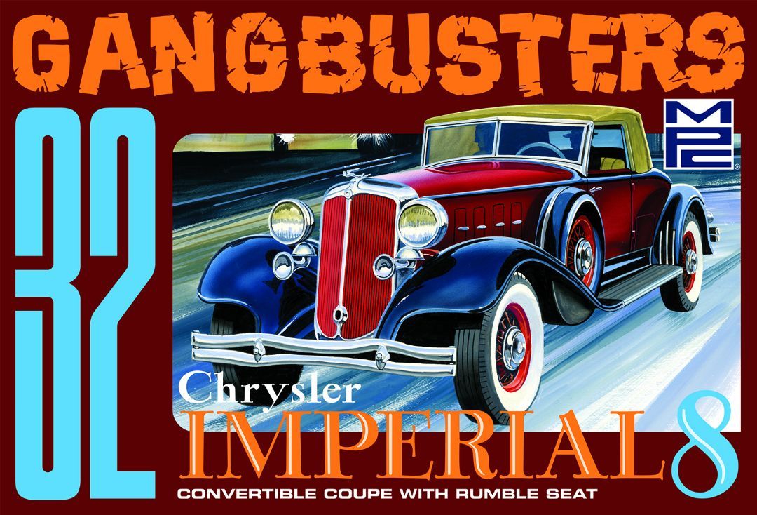 MPC 1932 Chrysler Imperial \"Gangbusters\" 1/25 Model Kit (Lvl 2