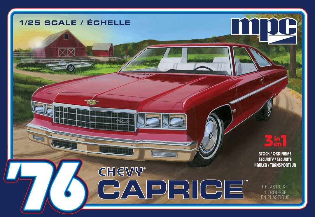 MPC 1/25 Scale 1976 Chevy Caprice w/Trailer 1/25 Model Kit