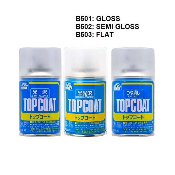 Mr Hobby Semi Gloss Clear Spray