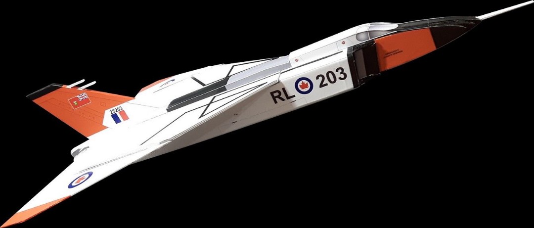 Avro Arrow Desk Model Wooden Kit Bag