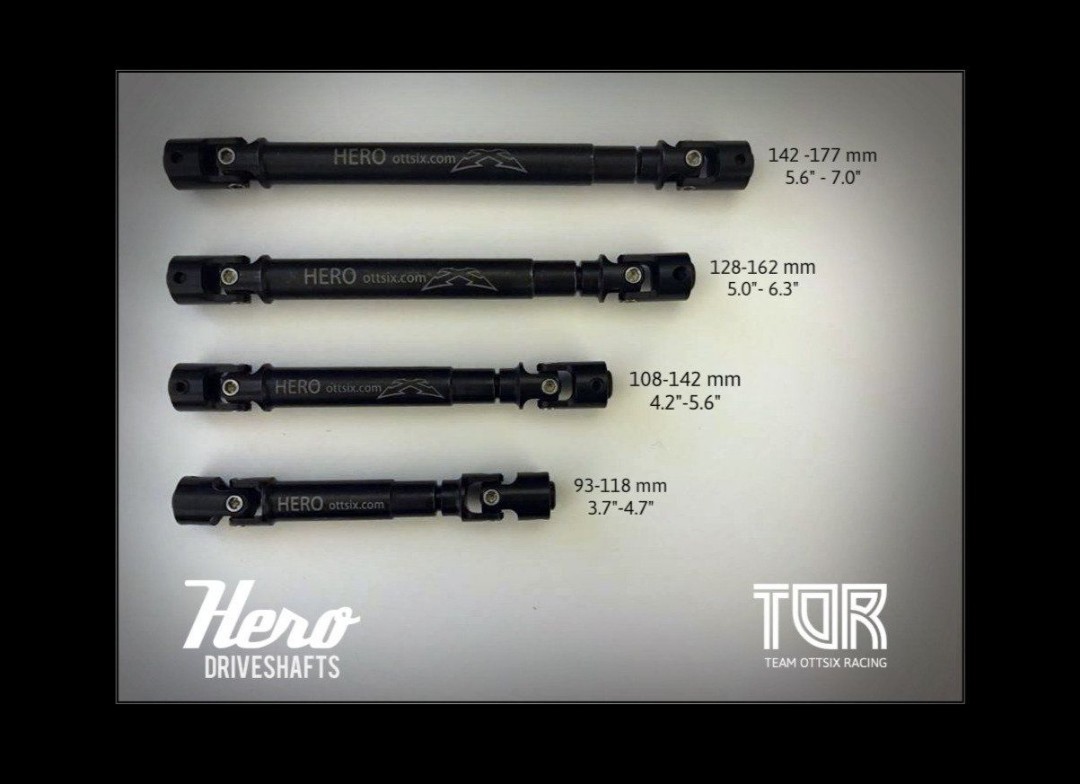 Team Ottsix Racing Hero V2 Driveshaft (108-142mm)