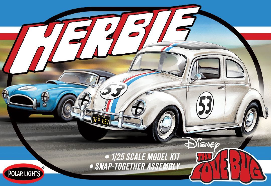 Polar Lights 1/25 Herbie Volkswagen Beetle Model Kit - Level 2