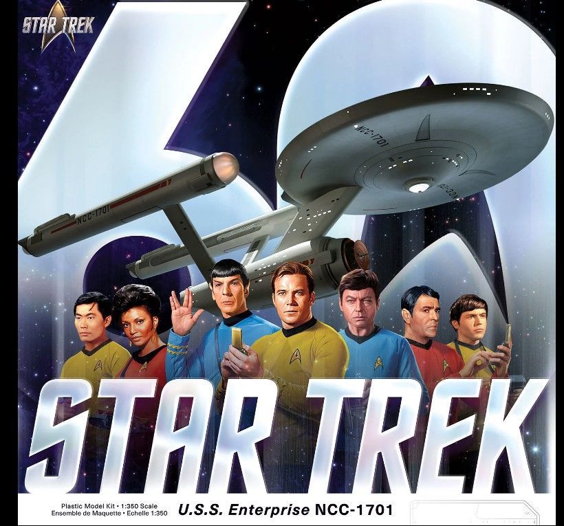 Polar Lights Star Trek Original USS Enterprise 60th kit 1/350