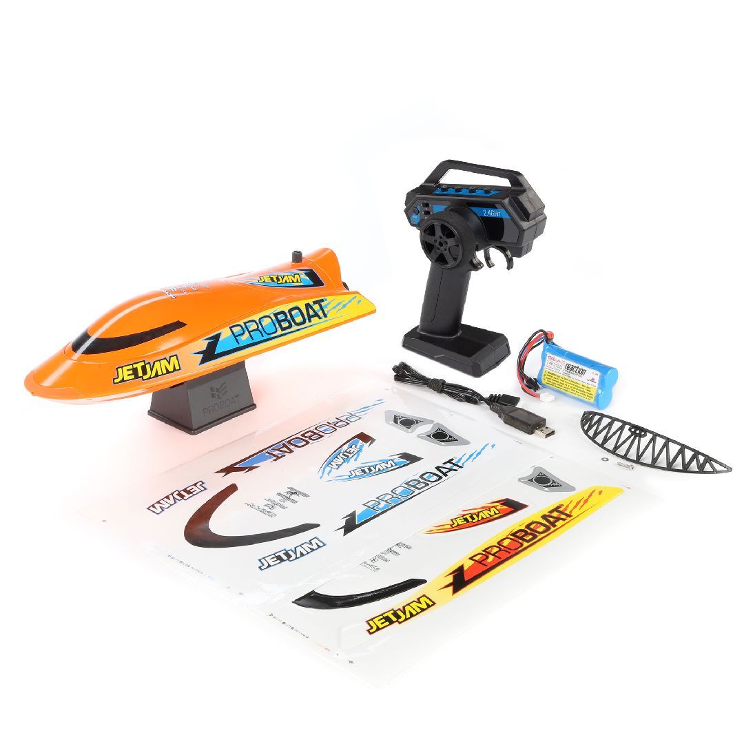 Pro Boat Jet Jam 12 Pool Racer, Brushed RTR - Orange (B&C Incl)