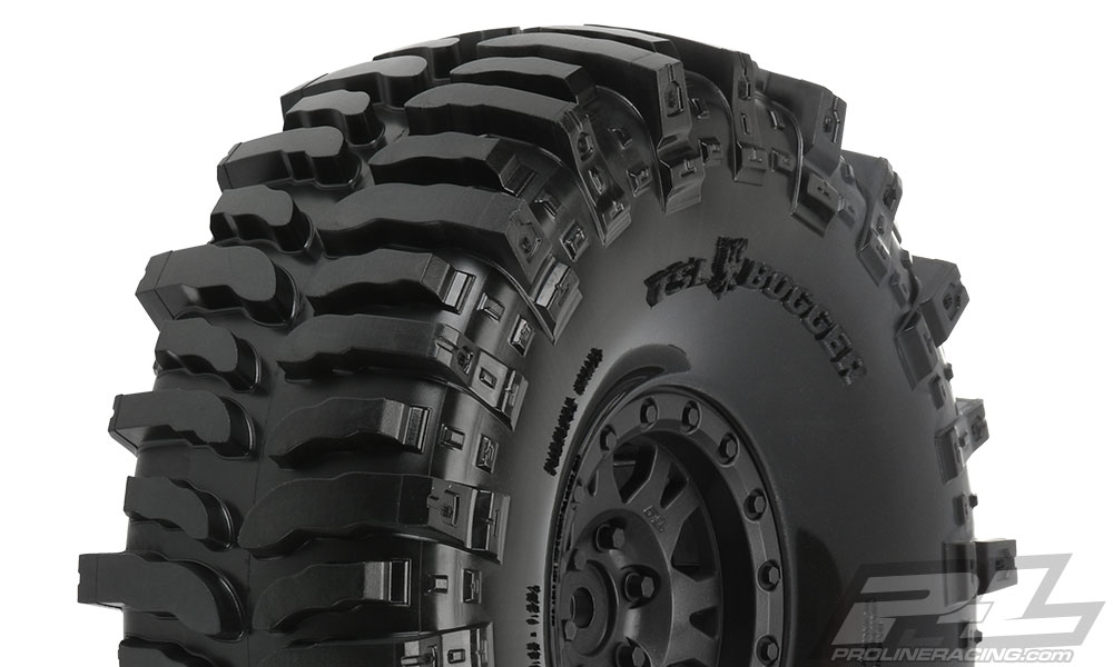 Pro-Line Interco Bogger 1.9\" G8 Tires Mounted on Impulse Black