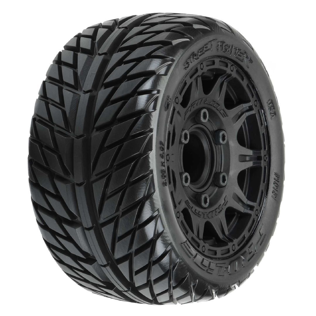 Pro-Line Street Fighter LP 2.8\" on Black Rem Hex Wheels (2)
