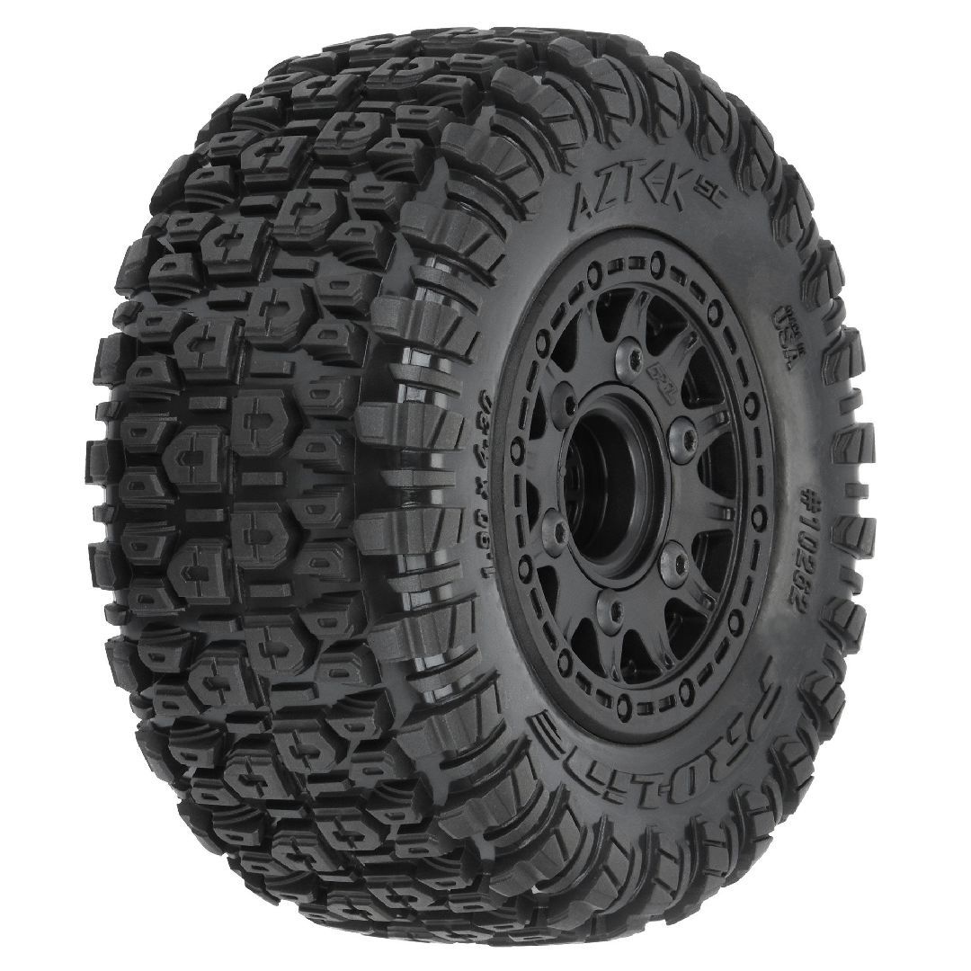 Pro-Line Aztek 2.2\"/3.0\" (Med) Tires on Rem Hex Wheels