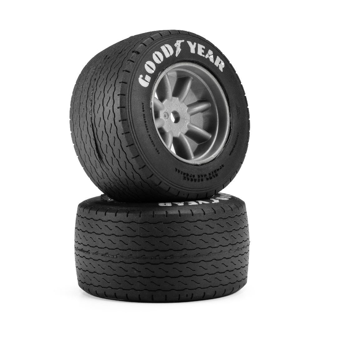 Pro-Line Blue Streak VTA Rear Tires MTD 8mm Wheels (2) - Grey Pro-Line Blue Streak VTA Rear Tires MTD 8mm Wheels (2) - Grey
