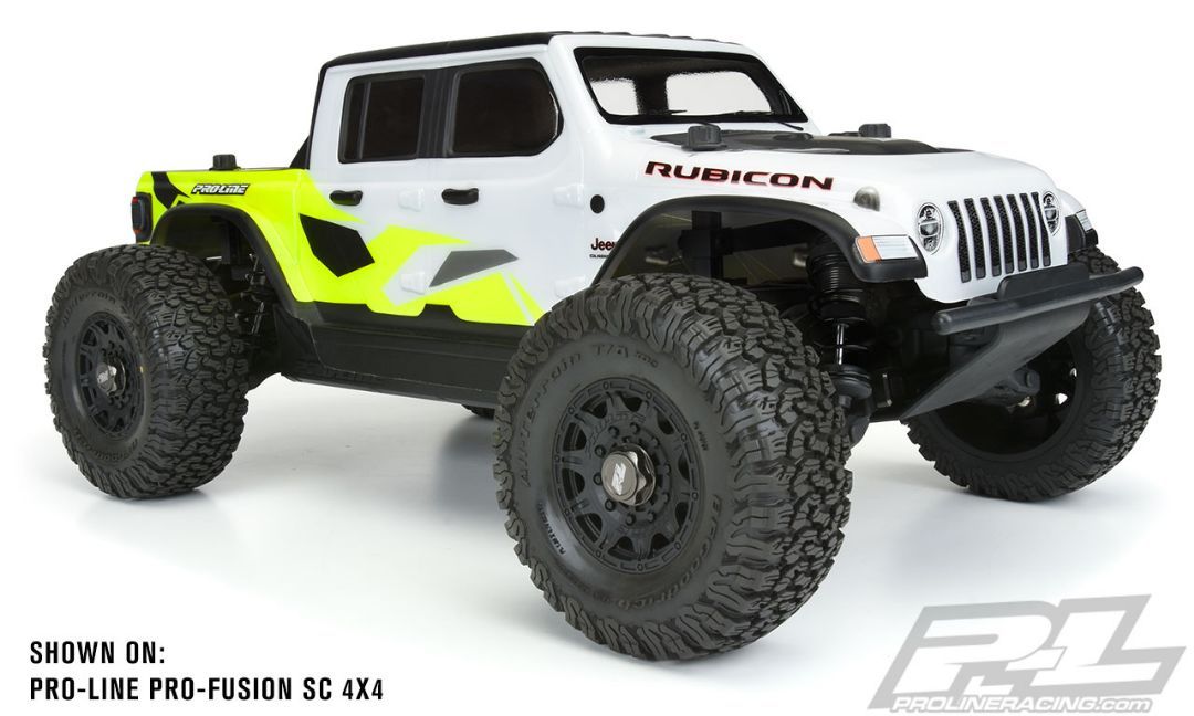 Pro-Line Jeep Gladiator Rubicon Clear Body SC and 1/8 MT