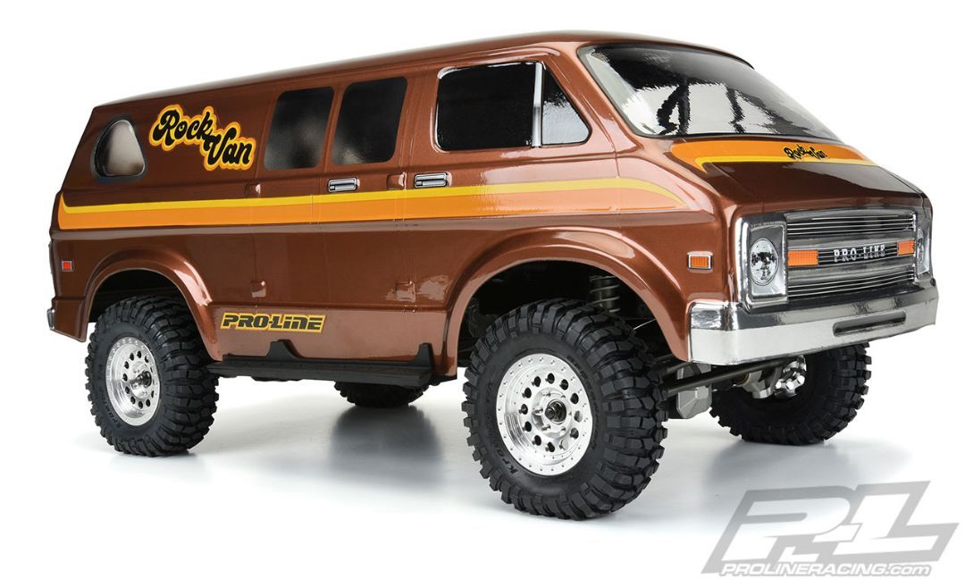 Pro-Line 70\'s Rock Van Clear Body for 12.3\" (313mm) Crawlers