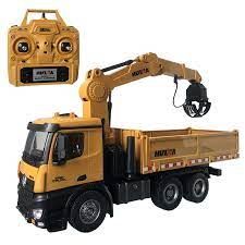 HUINA 1575 1/14 Timber Grab RC Truck Dump Car Model Toy 2.4G Rad